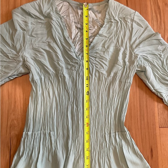 Babette Skirt/Blouse Set, Teal Blouse and Brown Skirt, Size Medium - Picture 8 of 12